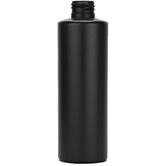 4 Oz Black MATTE Cylinder Bottle 24/410