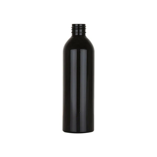 8 Oz Black Modern Bullet Bottle Shiny 24/410