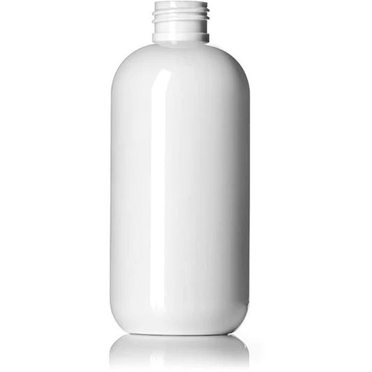 White 8 Oz Boston Round Bottle